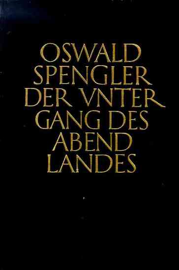 Cover of The Decline of the West by Oswald Spengler